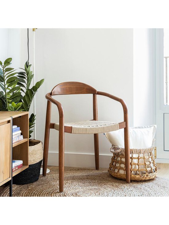 Kave Home - Nina-tuoli pähkinä/beige - BEIGE | Stockmann - photo 6