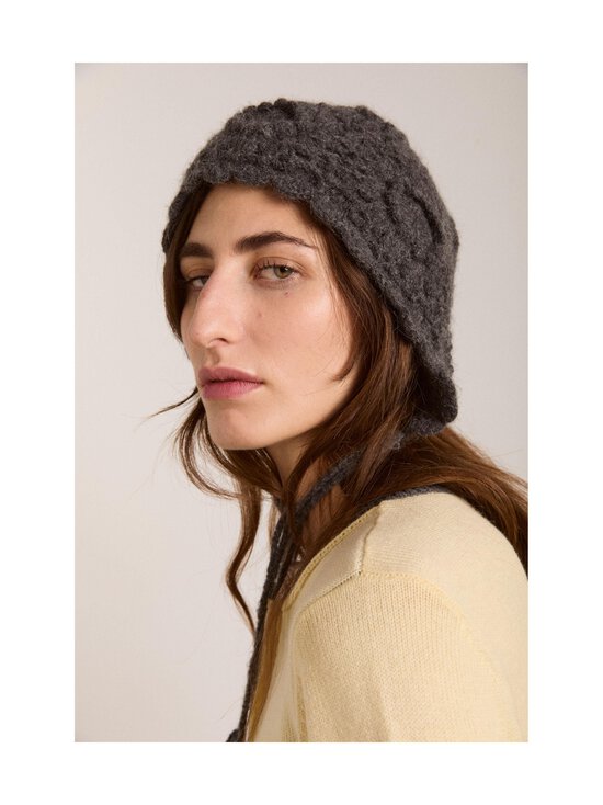 Damson Madder - Crochet Bonnet - virkattu hattu - CHARCOAL | Stockmann - photo 3