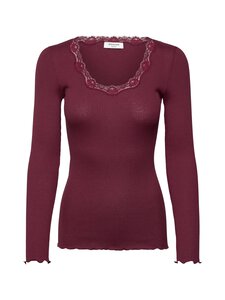Rosemunde - RWBabette Silk LS U-neck Lace T-shirt Rosemunde | Stockmann