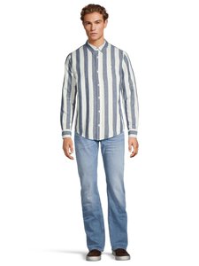 Lee - Long Sleeve Regular -kauluspaita - ACADEMY BLUE STRIPE | Stockmann