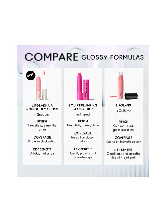 MAC - Huuleläige Lipglass Air Non Sticky Lipgloss - AESTHETIC - photo 3 MAC - Huuleläige Lipglass Air Non Sticky Lipgloss - AESTHETIC | Stockmann - photo 3