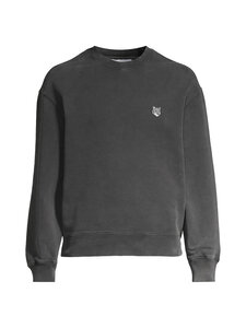 Maison Kitsuné - Fox Head Faded Comfort -collegepaita - BLACK FADED | Stockmann