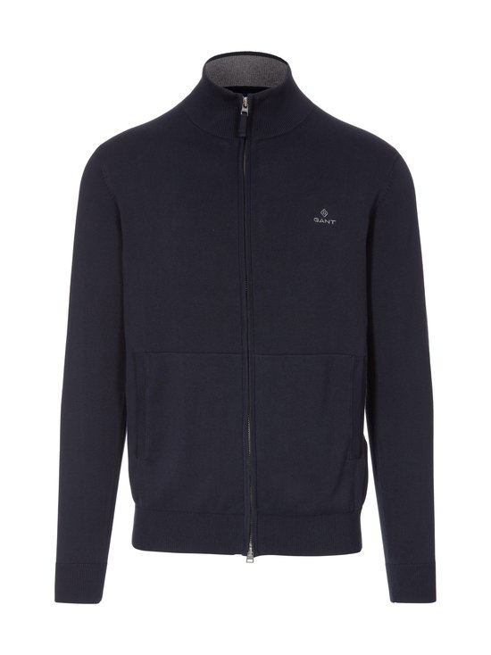 Classic Cotton Zip Cardigan -neuletakki