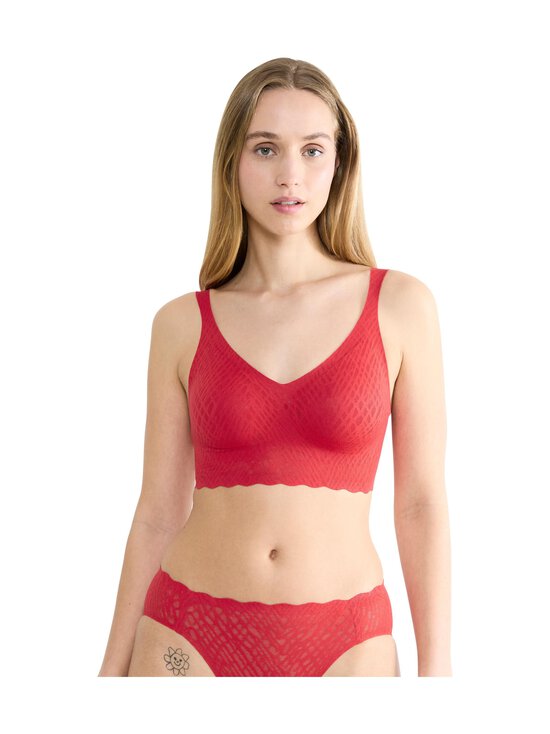 Sloggi - Zero Feel Bliss Festive Bralette -rintaliivit - 00FZ SHANGHAI RED - photo 3 Sloggi - Zero Feel Bliss Festive Bralette -rintaliivit - 00FZ SHANGHAI RED | Stockmann - photo 3