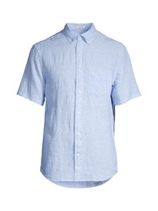 GANT - Lyhythihainen regular fit -pellavapaita - 468 CAPRI BLUE GANT - Lyhythihainen regular fit -pellavapaita - 468 CAPRI BLUE | Stockmann