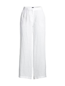 Lexington - Mid-Waist Wide-Leg -pellavahousut - 100 WHITE | Stockmann