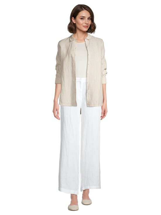 Lexington - Mid-Waist Wide-Leg -pellavahousut - 100 WHITE | Stockmann - photo 3