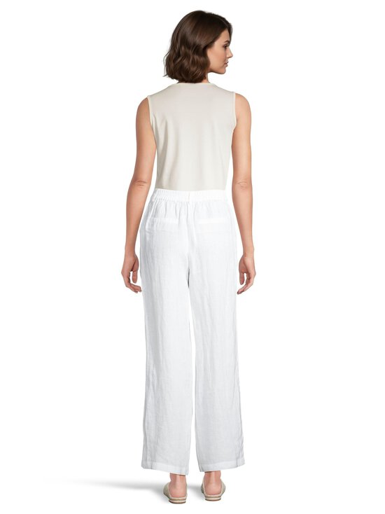 Lexington - Mid-Waist Wide-Leg -pellavahousut - 100 WHITE | Stockmann - photo 6