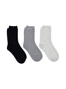 A+more - Sokid Cosy Organic Blend 3-paari - BLACK/GREY COMB. | Stockmann