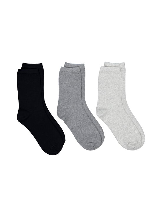 A+more - Sokid Cosy Organic Blend 3-paari - BLACK/GREY COMB. | Stockmann - photo 1