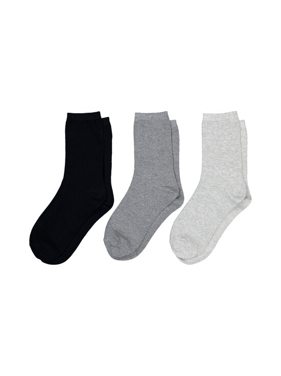 A+more - Sokid Cosy Organic Blend 3-paari - BLACK/GREY COMB. | Stockmann - photo 2