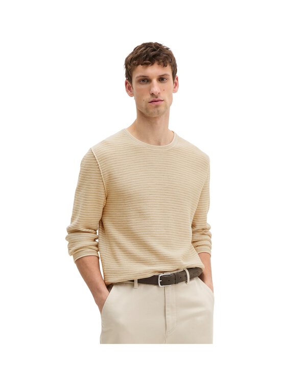 Marc O'Polo - Crewneck Cotton Linen -neulepaita - 709 LIGHT OAT | Stockmann - photo 2