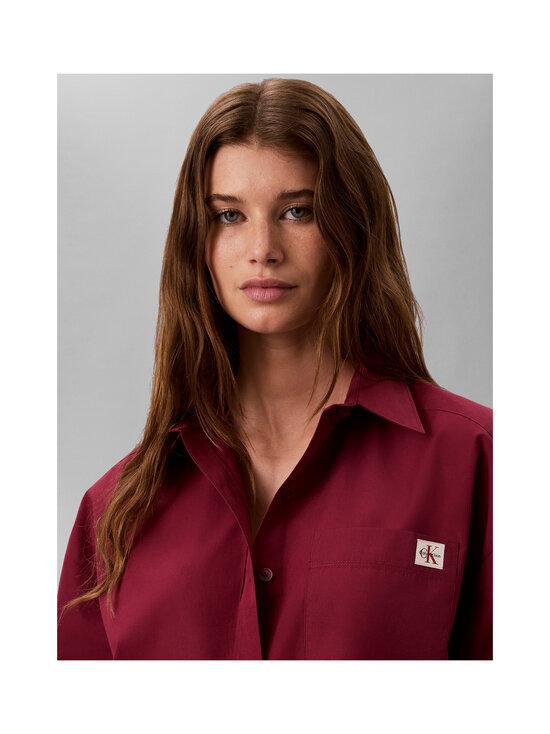 Calvin Klein Jeans - Poplīna īsais krekls - VG5 RHODODENDRON | Stockmann - photo 5