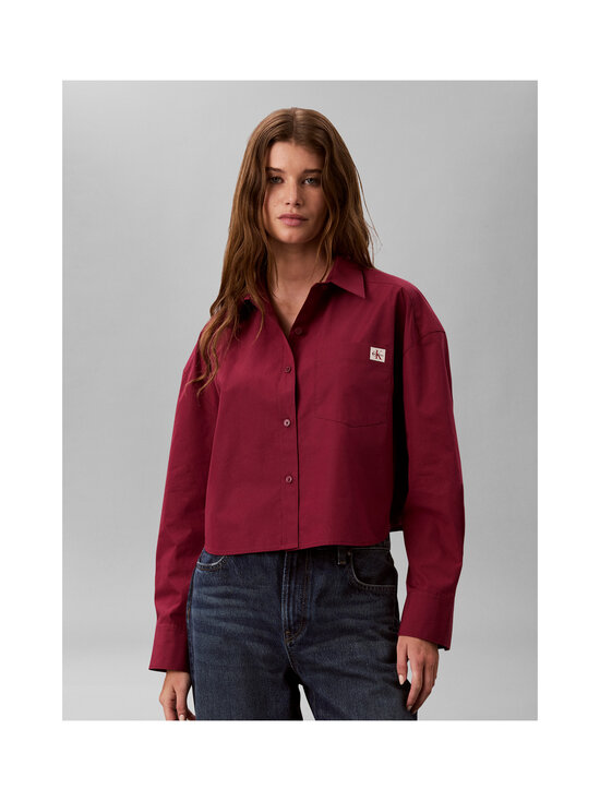 Calvin Klein Jeans - Poplīna īsais krekls - VG5 RHODODENDRON | Stockmann - photo 6