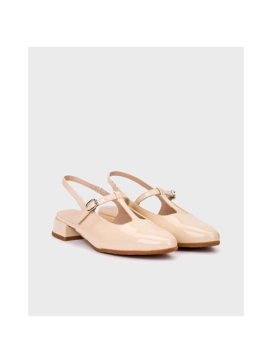Wonders - Ballerina Slingback -nahkakengät - LACK BEIGE | Stockmann - photo 2