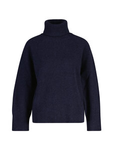 GANT - Vilnas-kašmira džemperis ar augstu apkakli - 433 EVENING BLUE | Stockmann