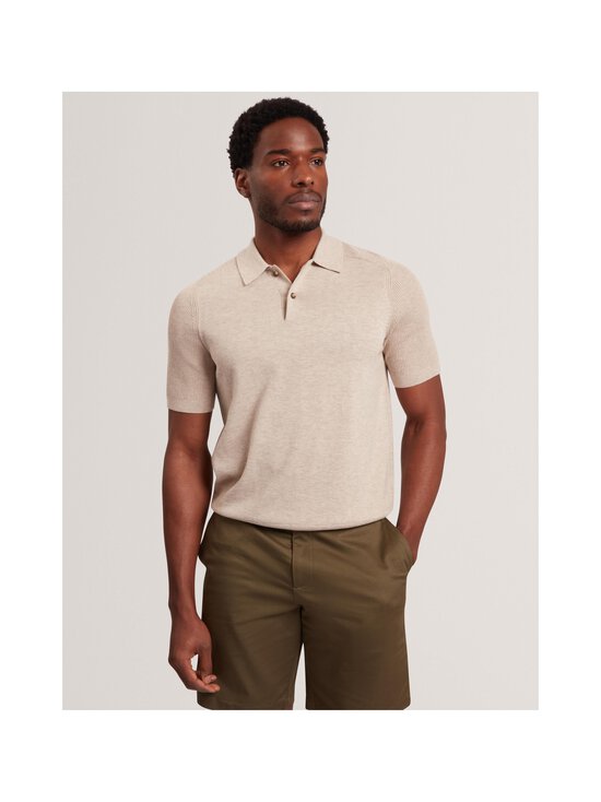 Ted Baker London - Otisoss Ribbed Raglan -pikeepaita - TAUPE | Stockmann - photo 2