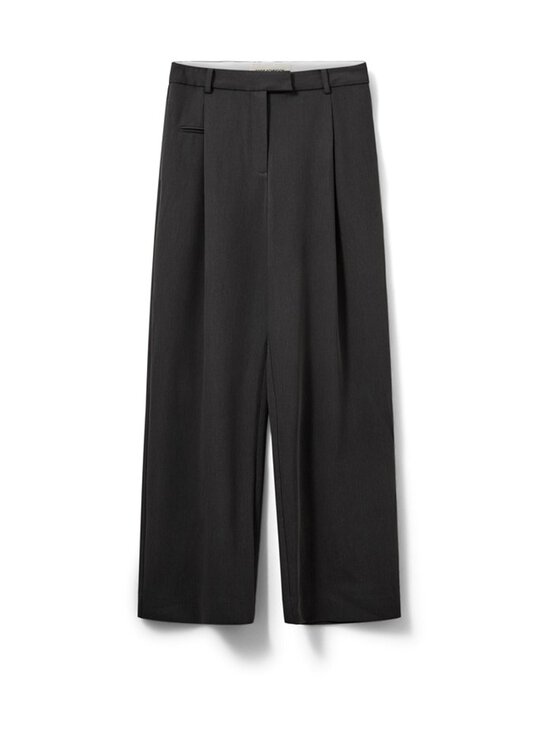 Sofie Schnoor - ElsabethSW Suiting -leveälahkeiset housut - 8008 DARK GREY | Stockmann - photo 1