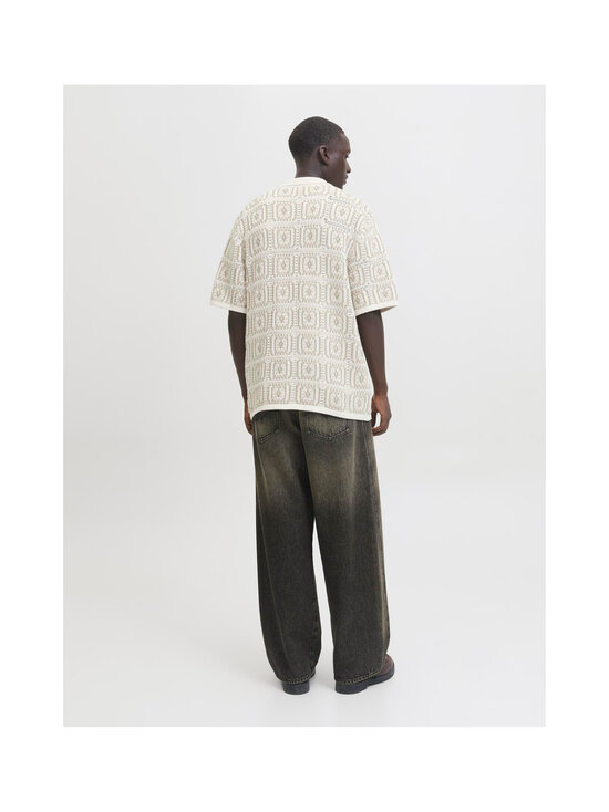 Jack & Jones - JorColin Crochet -neulottu pikeepaita - SEA SALT DETAIL:FEATHER GRAY | Stockmann - photo 4