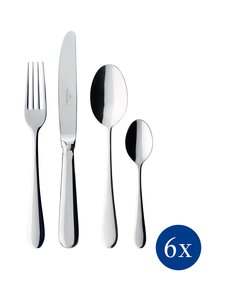 Villeroy & Boch - Oscar galda piederumu komplekts, 24 daļas - TERÄS | Stockmann