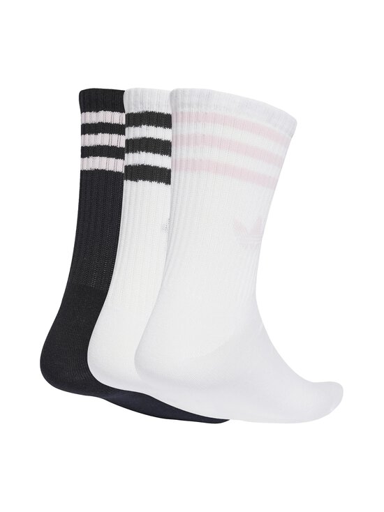 adidas Originals - 3 Stripes Crew -sukat 3-pack - JV7405 WHITE/BLACK/CLPINK - photo 2 adidas Originals - 3 Stripes Crew -sukat 3-pack - JV7405 WHITE/BLACK/CLPINK | Stockmann - photo 2