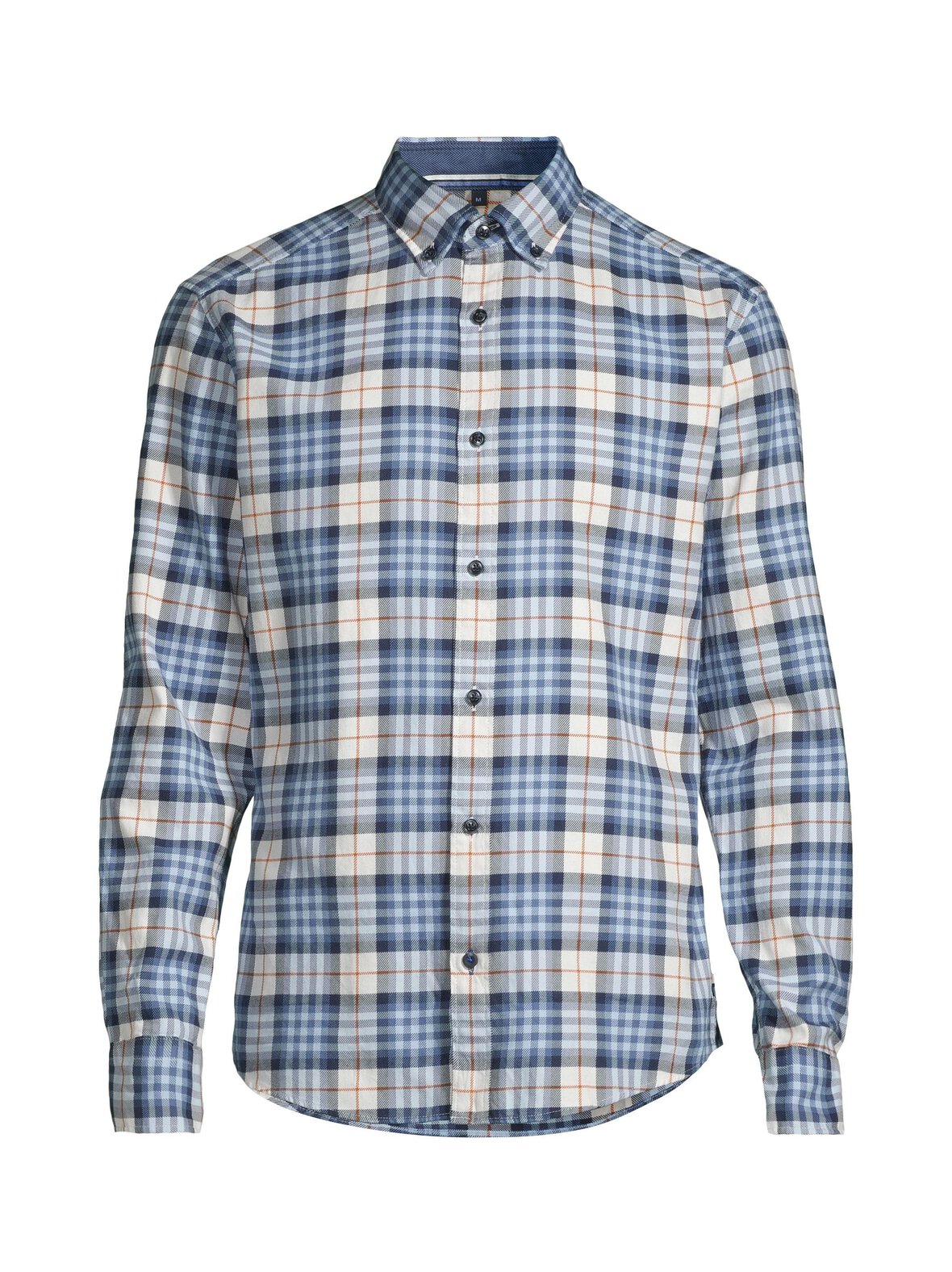 Regular fit -ruudullinen flanellikauluspaita