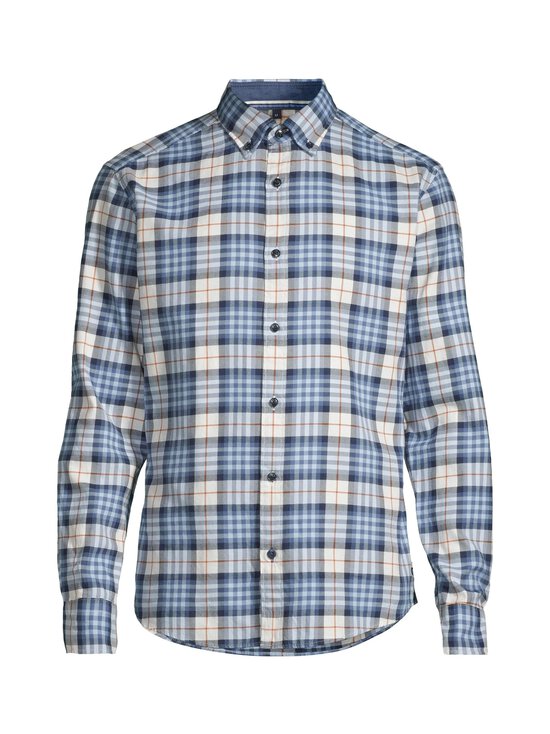 Olymp - Regular fit -ruudullinen flanellikauluspaita - 15 BLAU | Stockmann - photo 1