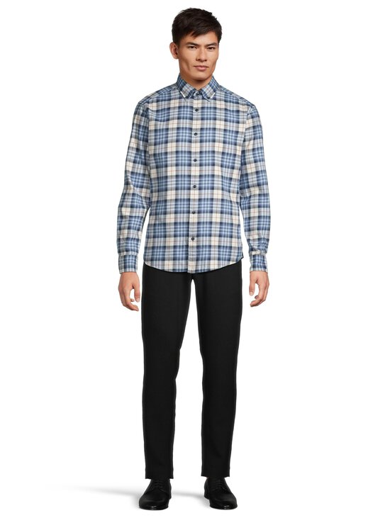 Olymp - Regular fit -ruudullinen flanellikauluspaita - 15 BLAU | Stockmann - photo 2