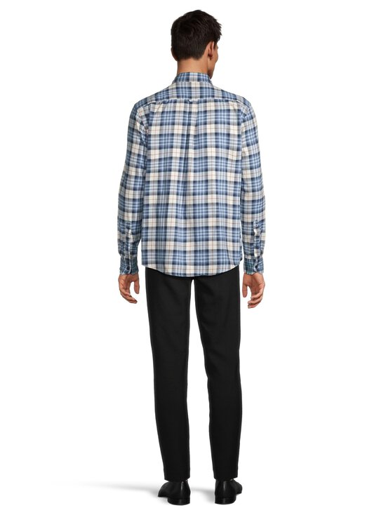 Olymp - Regular fit -ruudullinen flanellikauluspaita - 15 BLAU | Stockmann - photo 3