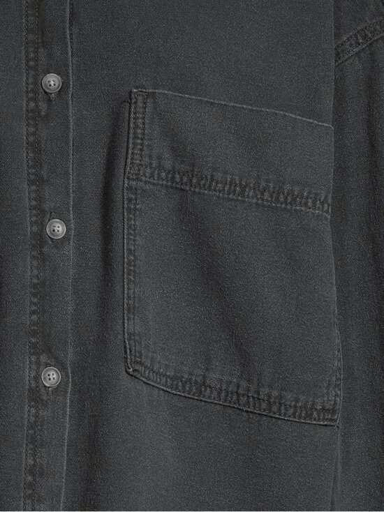 American Vintage - Chemise Ample -paita - BLACK BLACK | Stockmann - photo 5