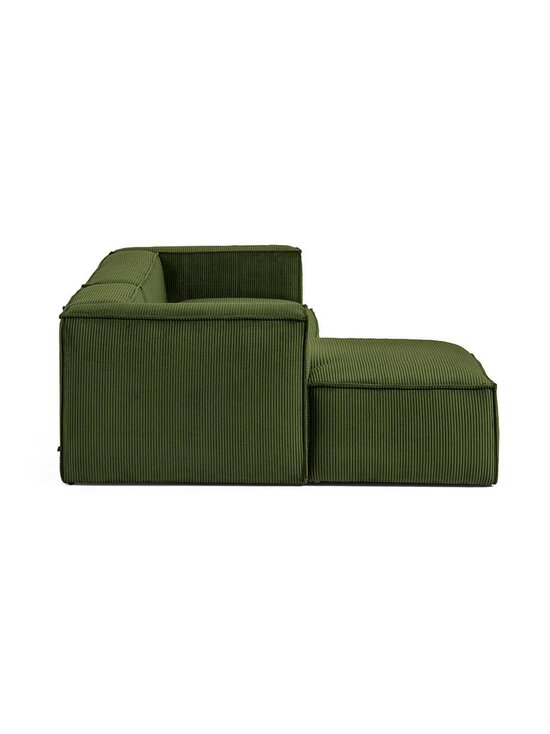 Kave Home - Blok-divaanisohva vihreä vakosametti L 300 cm/vasen - GREEN | Stockmann - photo 2