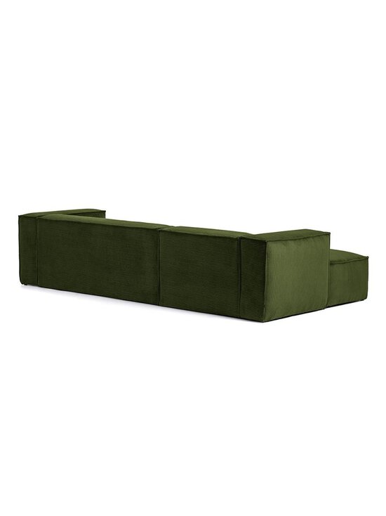 Kave Home - Blok-divaanisohva vihreä vakosametti L 300 cm/vasen - GREEN | Stockmann - photo 3