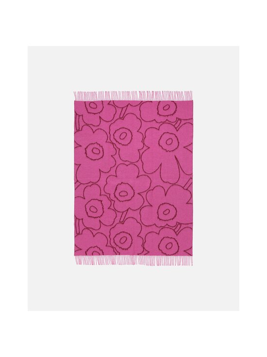 Marimekko - Piirto Unikko -huopa - 330 BURGUNDY, FUCHSIA | Stockmann - photo 3