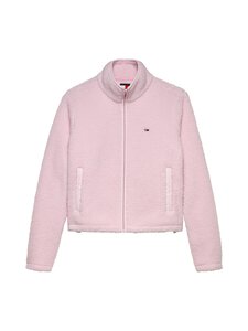 Tommy Jeans - S-Flag Teddy Zip Thru flīsa jaka - TOG LIGHT PINK | Stockmann