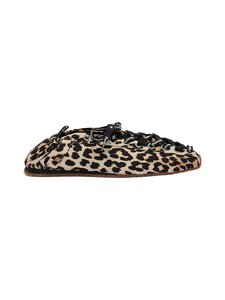 Ganni - Lace Up Sporty -ballerinat - 943 LEOPARD | Stockmann