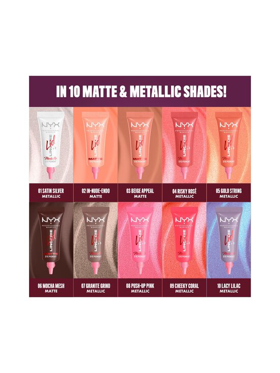 NYX Professional Makeup - Lid Lingerie Liquid Eyeshadow -luomiväri - 04 RISKY ROSE | Stockmann - photo 8