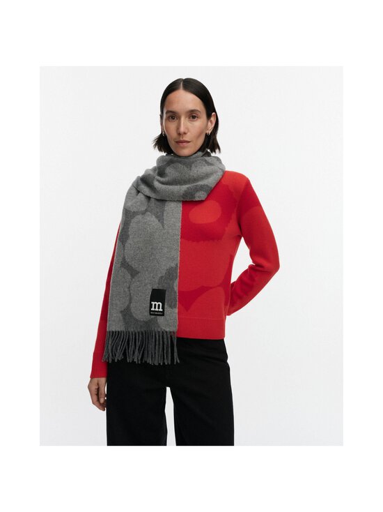 Marimekko - Identtinen Unikko -huivi - 909 LIGHT GREY, DARK GREY | Stockmann - photo 3