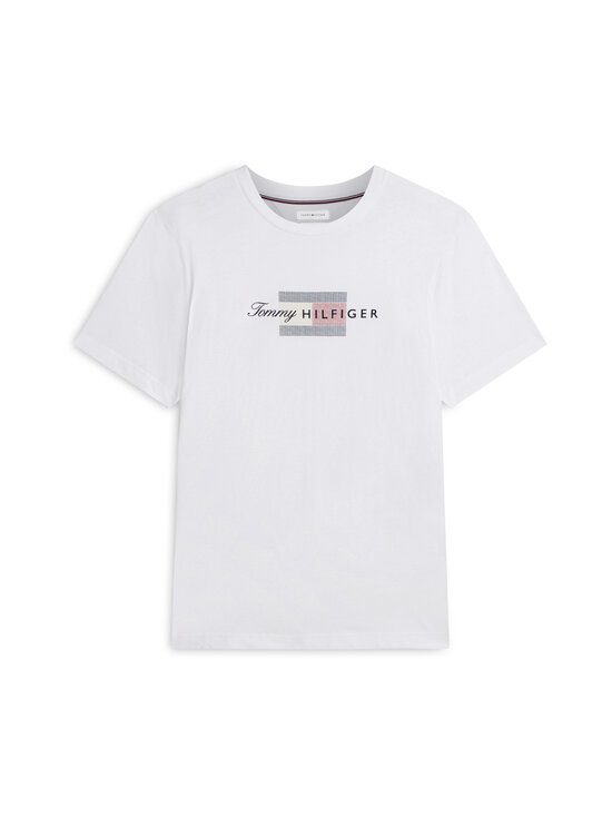 Tommy Hilfiger - T-särk Script Flag - YBR WHITE | Stockmann - photo 1
