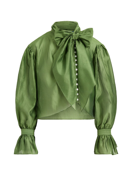 Polo Ralph Lauren - Pluus Bow Neck - 002 GREEN | Stockmann - photo 1