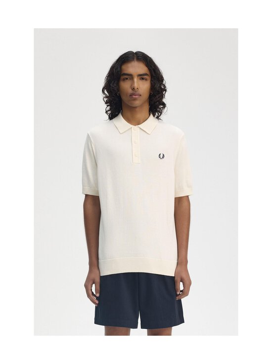 Fred Perry - Cotton Knitted polo krekls - 560 ECRU - photo 3 Fred Perry - Cotton Knitted polo krekls - 560 ECRU | Stockmann - photo 3