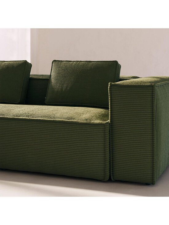 Kave Home - Blok-kulmasohva vihreä vakosametti 290 x 230 cm - GREEN | Stockmann - photo 6