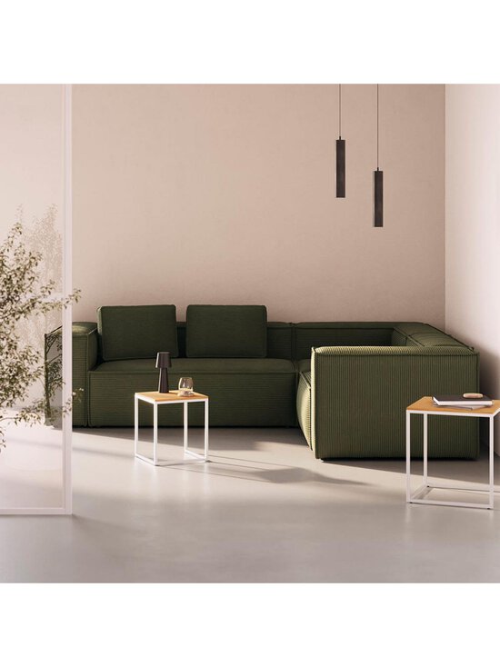 Kave Home - Blok-kulmasohva vihreä vakosametti 290 x 230 cm - GREEN | Stockmann - photo 7