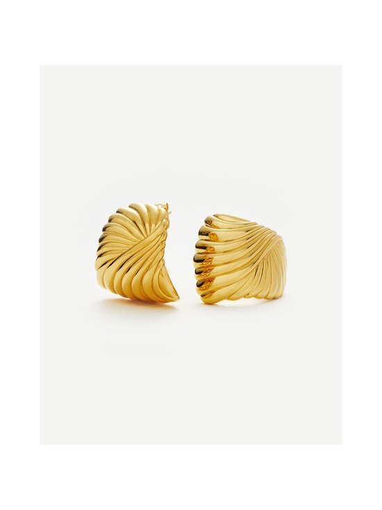 MISSOMA - Wavy Ridge Ripple Oversized -korvakorut - GOLD | Stockmann - photo 2