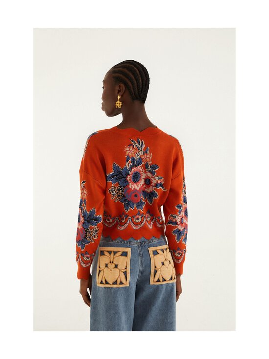 Farm Rio - Victorian Floral Terracota -neuletakki - 25226 VICTORIAN FLORAL TERRACOTA | Stockmann - photo 2