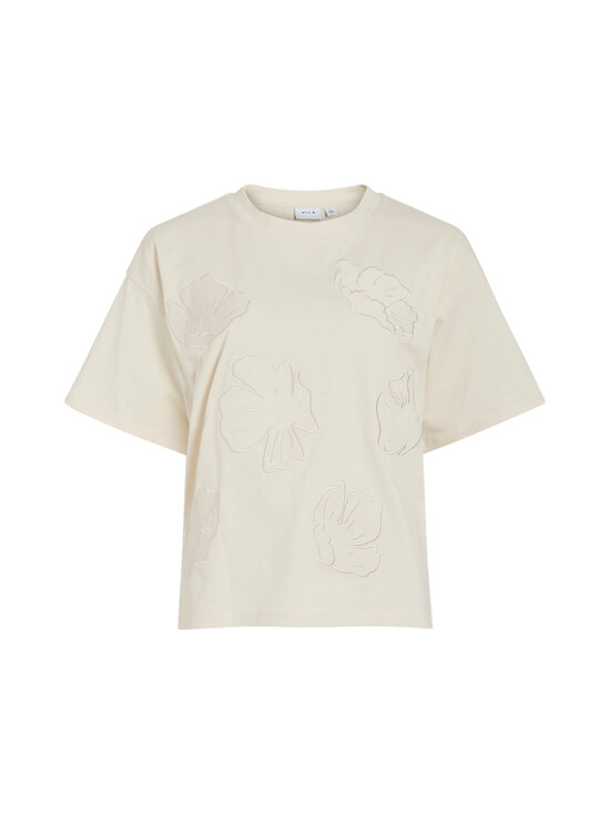Vila - ViKron Embroidery O-Neck -paita - BIRCH | Stockmann - photo 1