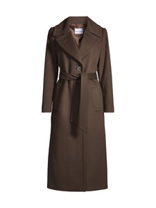 SAND Copenhagen - Clareta Belt Long -villakangastakki - 294 DARK BROWN SAND Copenhagen - Clareta Belt Long -villakangastakki - 294 DARK BROWN | Stockmann