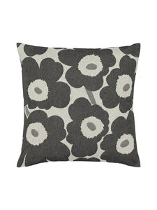 Marimekko - Pieni Unikko -tyynynpäällinen 47 x 47 cm - 198 OFF-WHITE, CHARCOAL, SAND | Stockmann