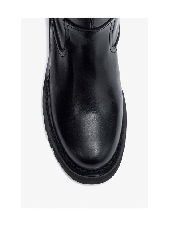 Ganni - Studs High Boot Crinkle Oleatex -saappaat - 099 BLACK | Stockmann - photo 3