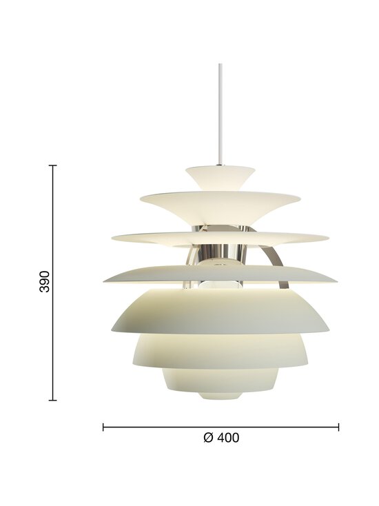 Louis Poulsen - PH Snowball -riippuvalaisin - DUSTY GREEN/HIGH LUSTRE CHROME PLATED | Stockmann - photo 3