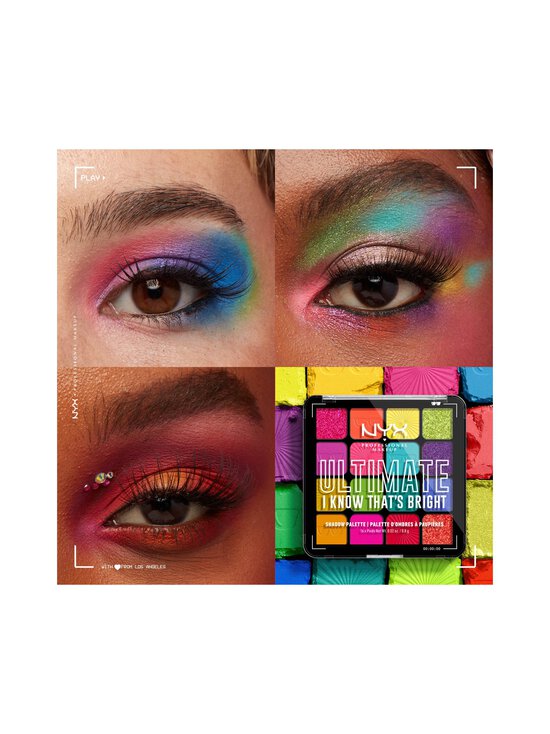 NYX Professional Makeup - Ultimate Shadow Palette -luomiväripaletti - 04W I KNOW THATS BRIGHT | Stockmann - photo 3
